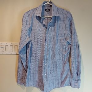 ❣️Men Hugo Boss Plaid long-sleeve dress shirt size 41 (#629)